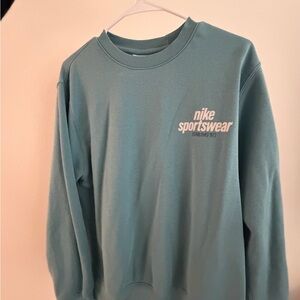 Nike Men's Teal Crewneck Sweater